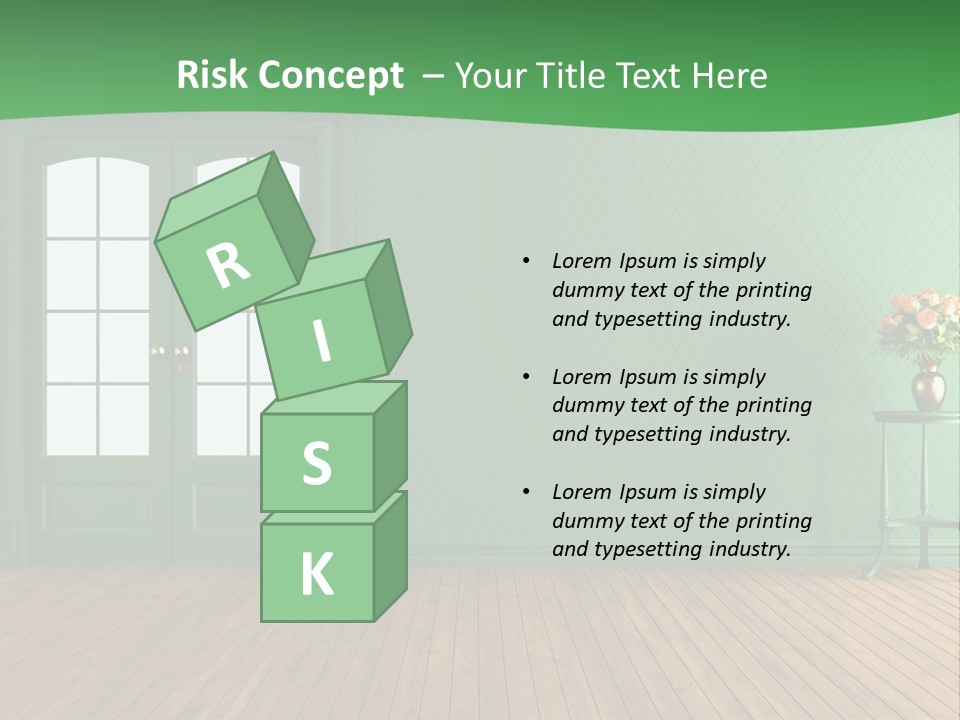 Nobody Empty Hardwood PowerPoint Template