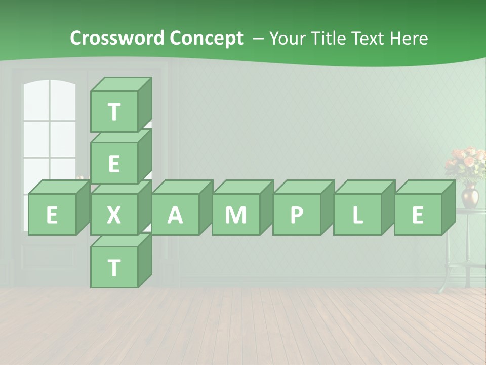 Nobody Empty Hardwood PowerPoint Template