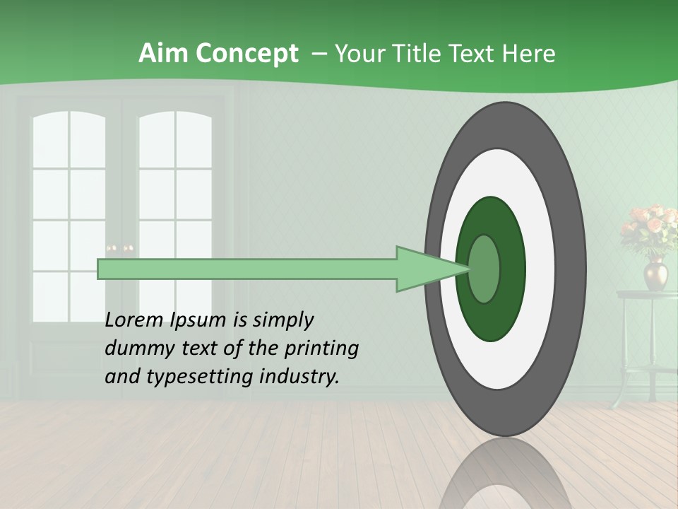 Nobody Empty Hardwood PowerPoint Template