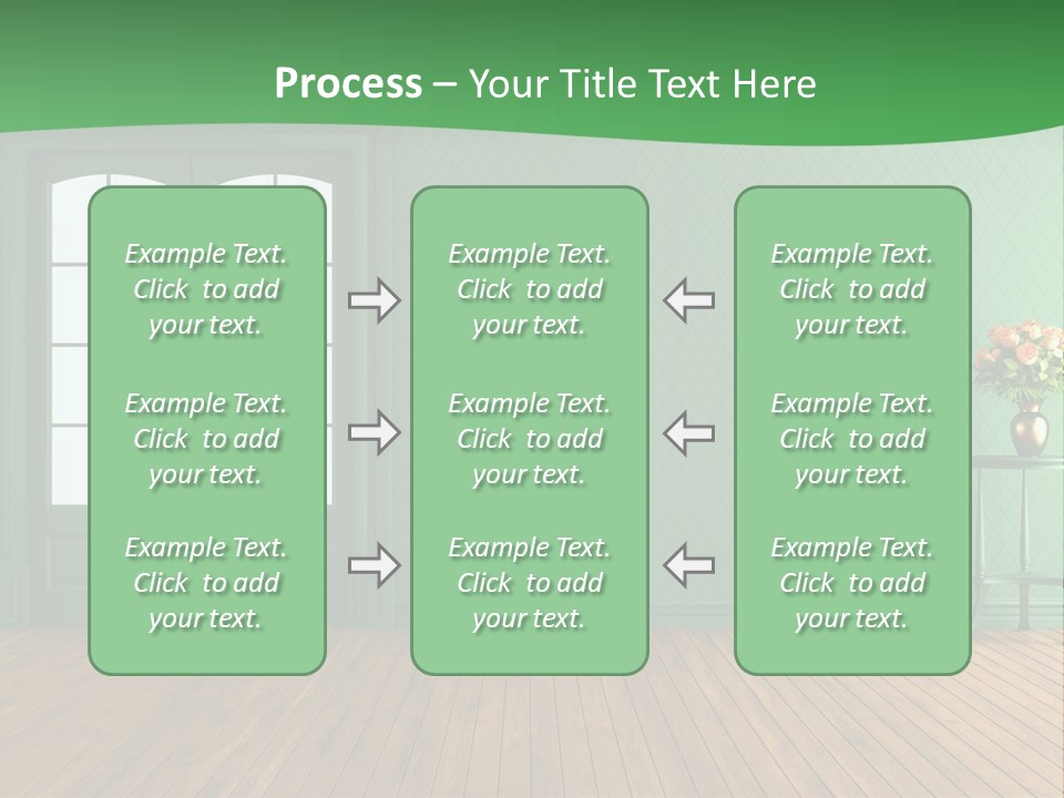 Nobody Empty Hardwood PowerPoint Template
