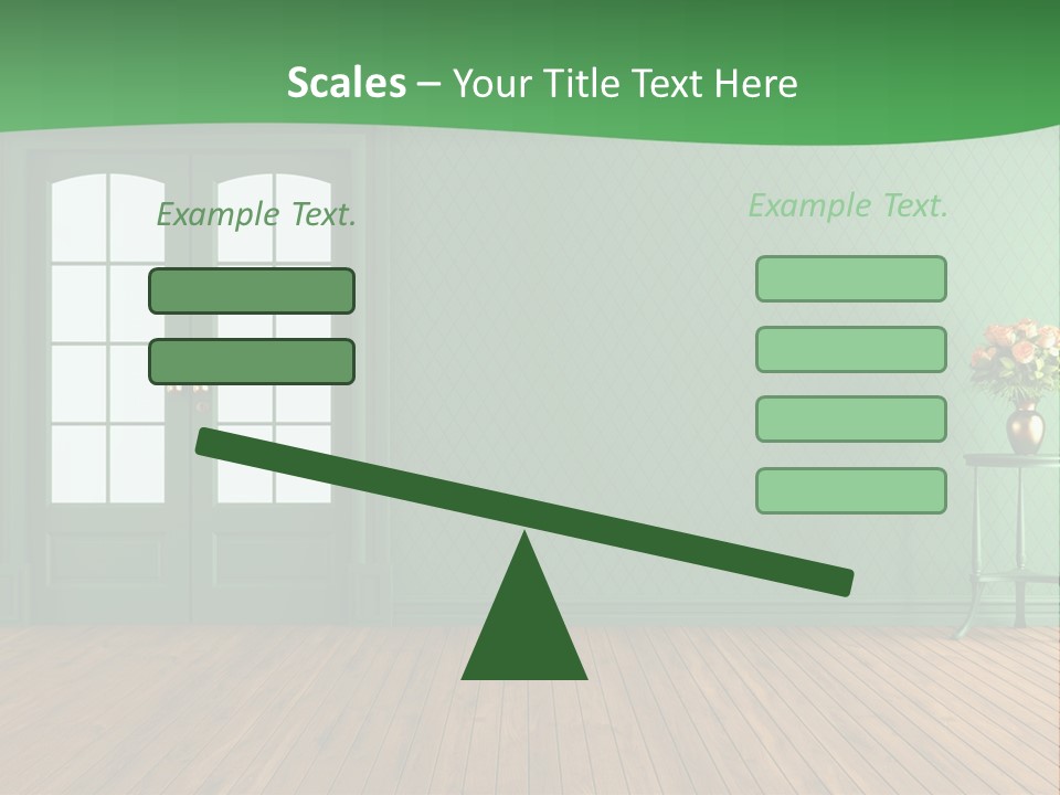 Nobody Empty Hardwood PowerPoint Template