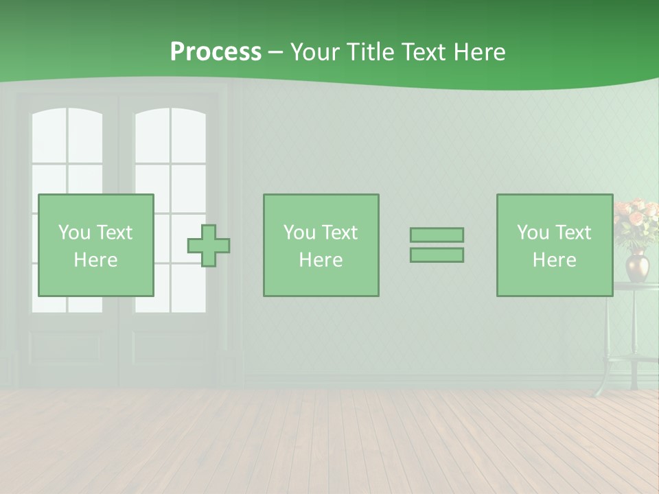 Nobody Empty Hardwood PowerPoint Template