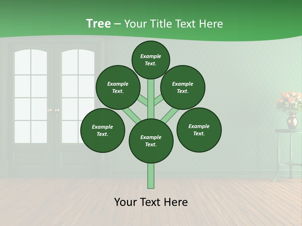 Nobody Empty Hardwood PowerPoint Template