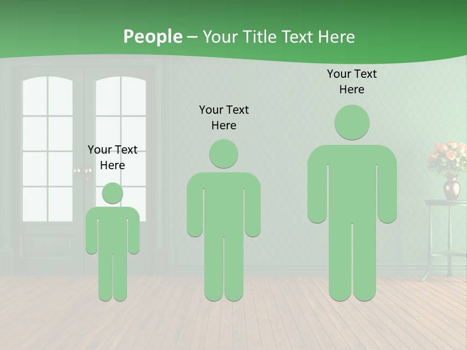 Nobody Empty Hardwood PowerPoint Template