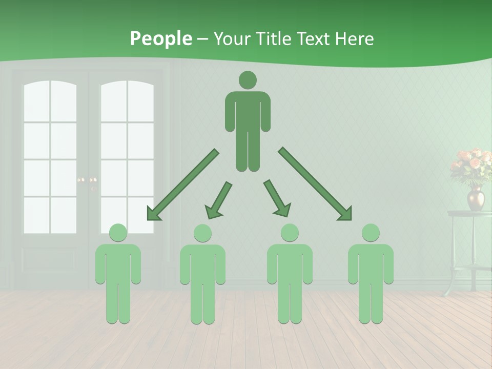 Nobody Empty Hardwood PowerPoint Template