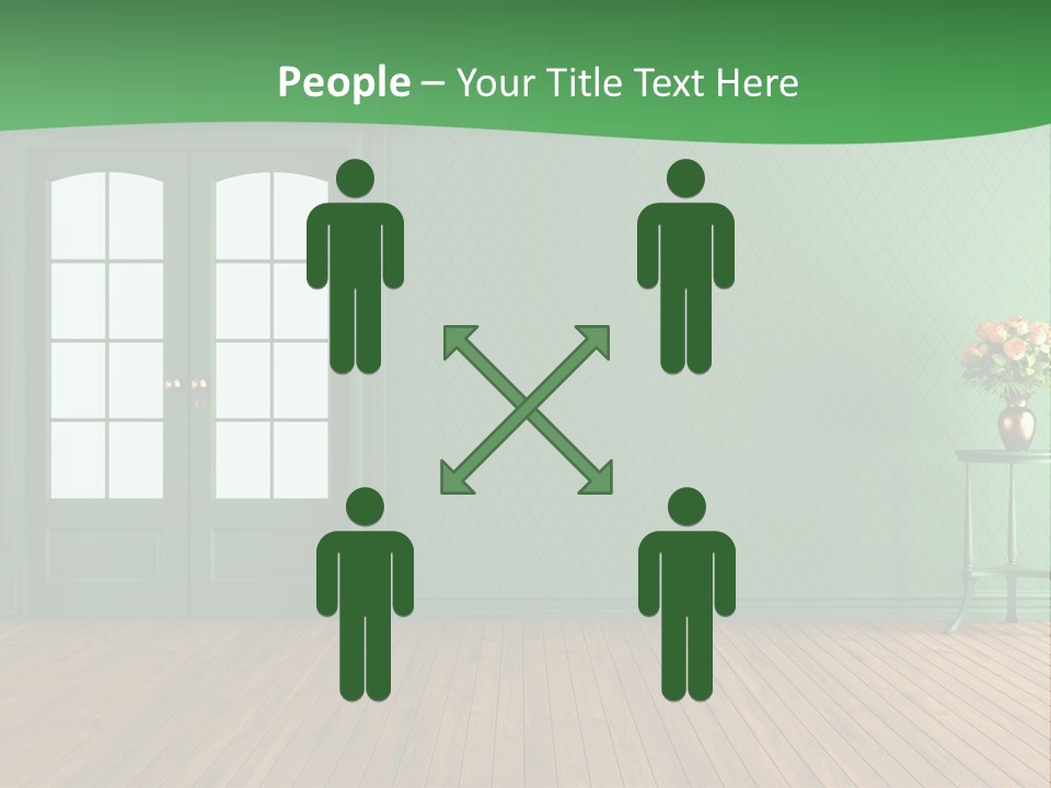 Nobody Empty Hardwood PowerPoint Template