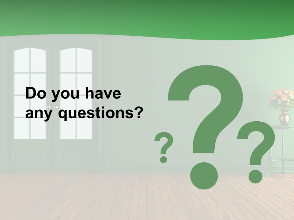 Nobody Empty Hardwood PowerPoint Template