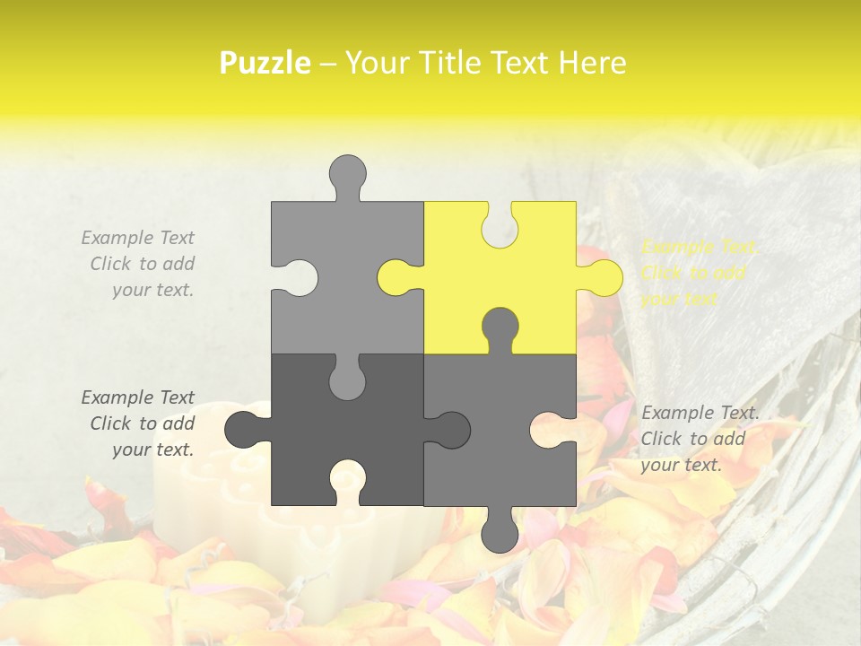 Still Life Rose Petal Mother's Day PowerPoint Template