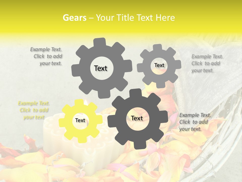 Still Life Rose Petal Mother's Day PowerPoint Template