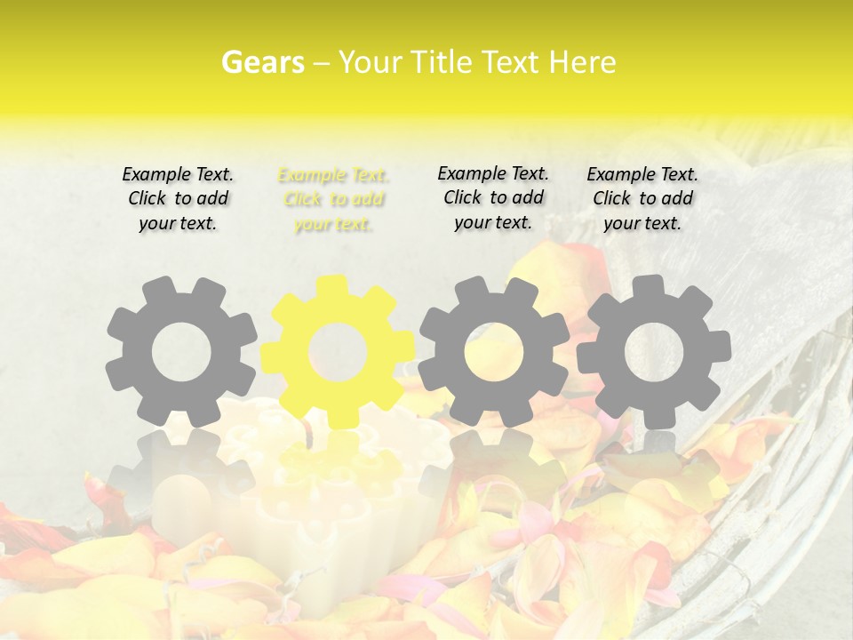 Still Life Rose Petal Mother's Day PowerPoint Template