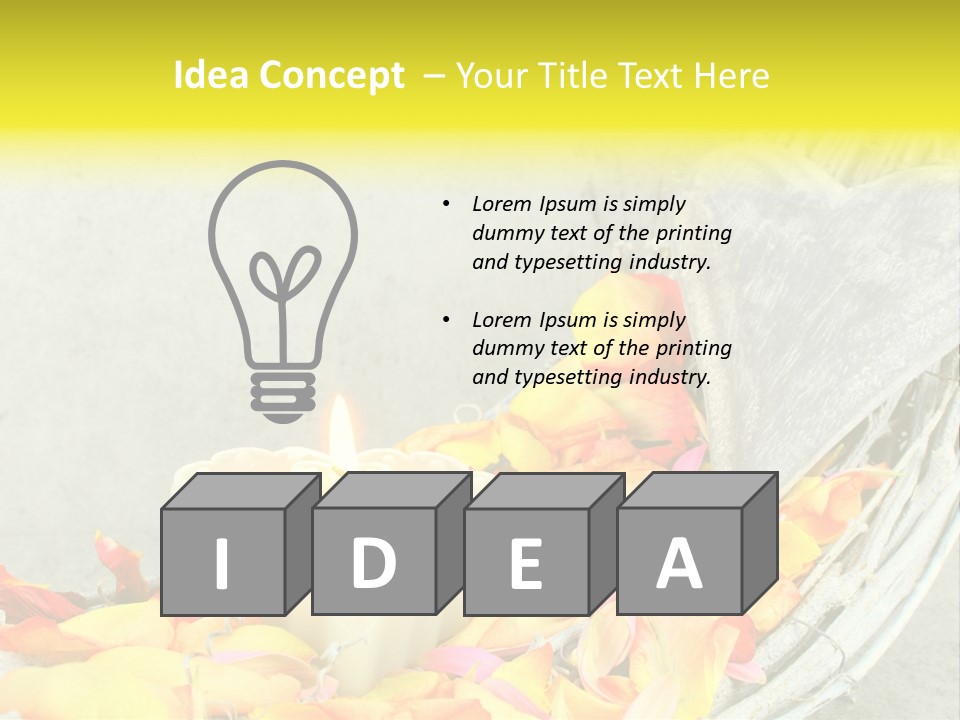 Still Life Rose Petal Mother's Day PowerPoint Template