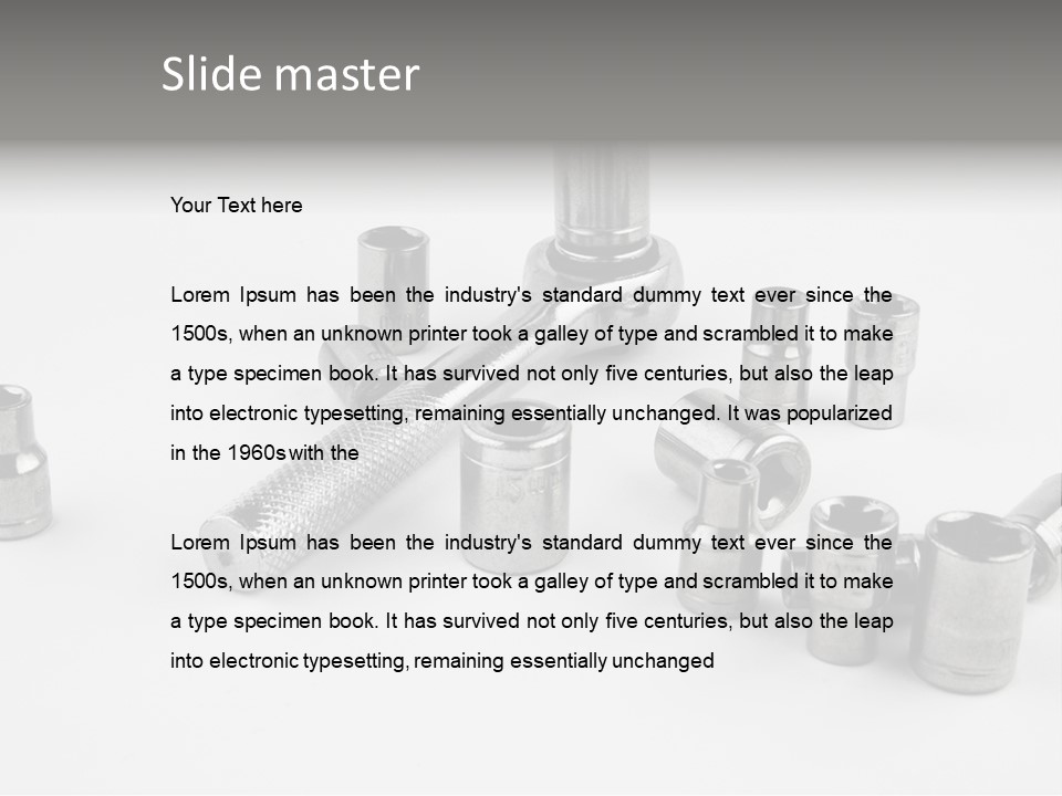 Picture Extension White PowerPoint Template