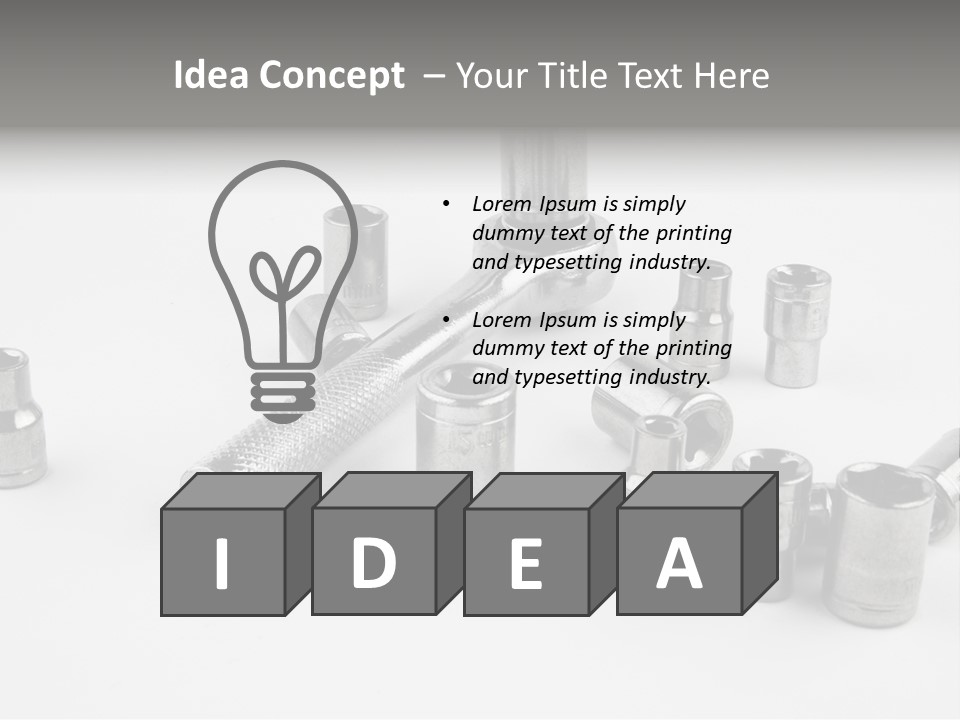 Picture Extension White PowerPoint Template