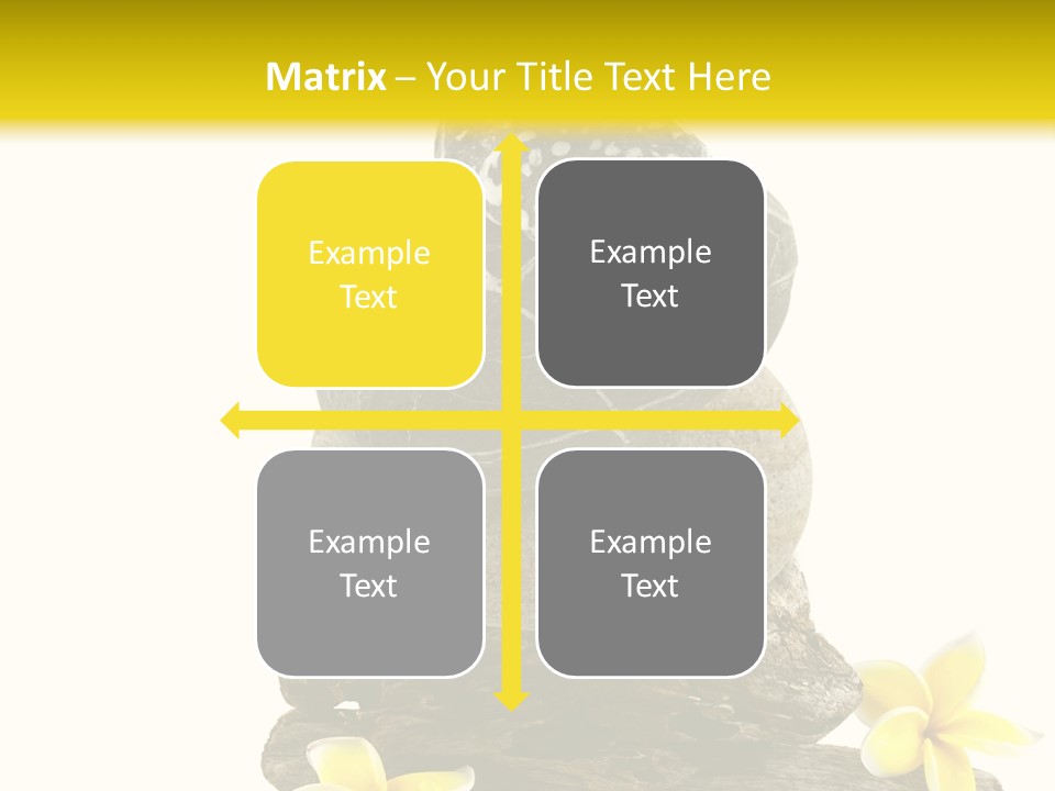 Nature Stone Plumeria PowerPoint Template