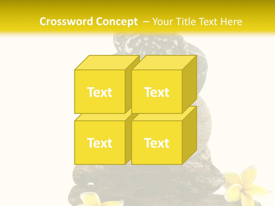 Nature Stone Plumeria PowerPoint Template