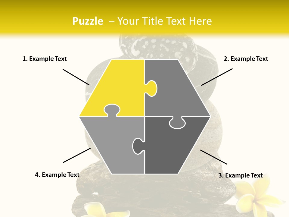 Nature Stone Plumeria PowerPoint Template