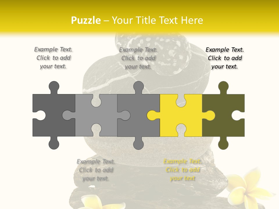 Nature Stone Plumeria PowerPoint Template