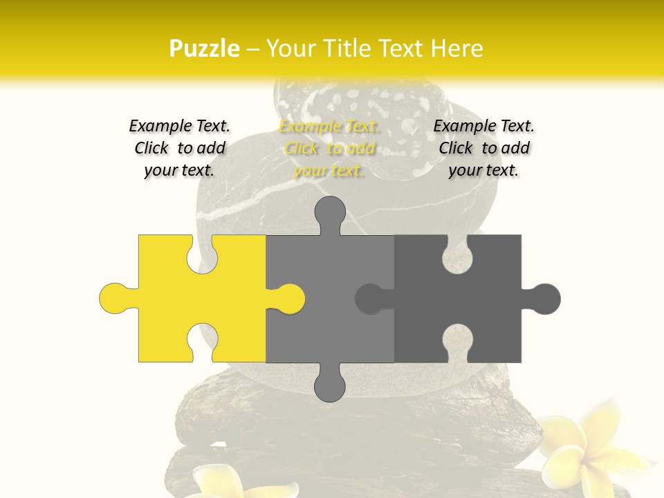 Nature Stone Plumeria PowerPoint Template