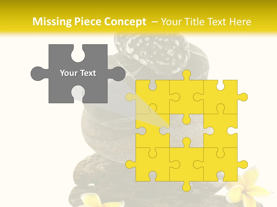 Nature Stone Plumeria PowerPoint Template