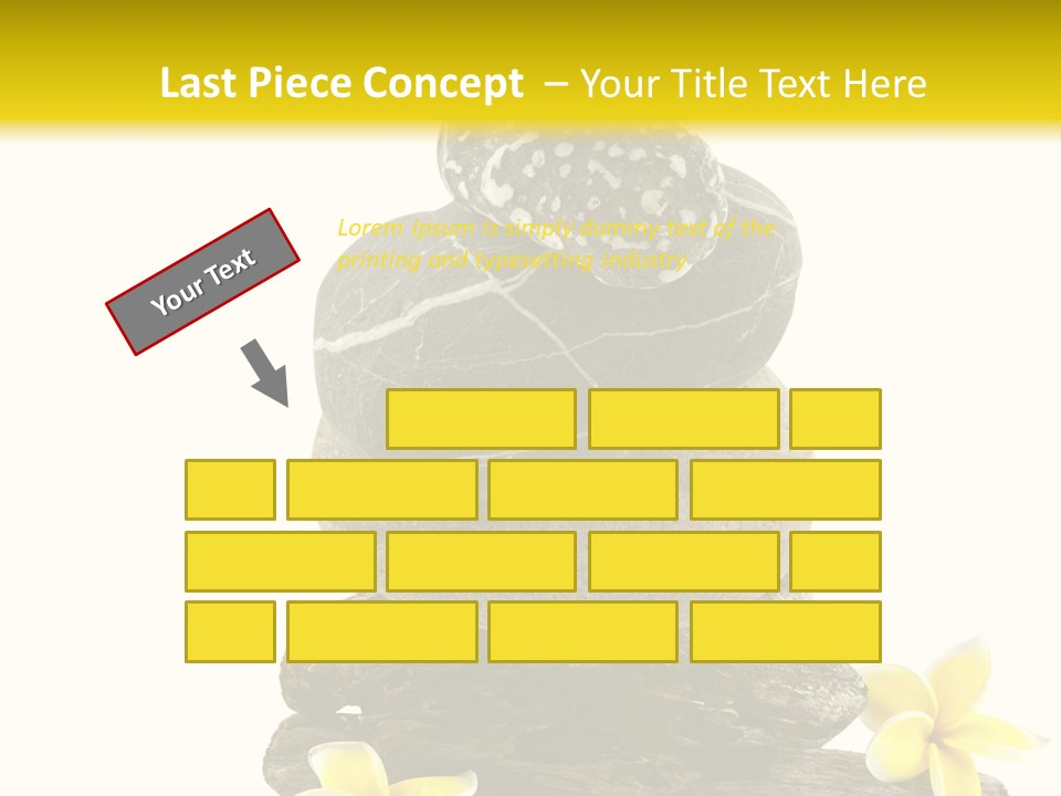 Nature Stone Plumeria PowerPoint Template