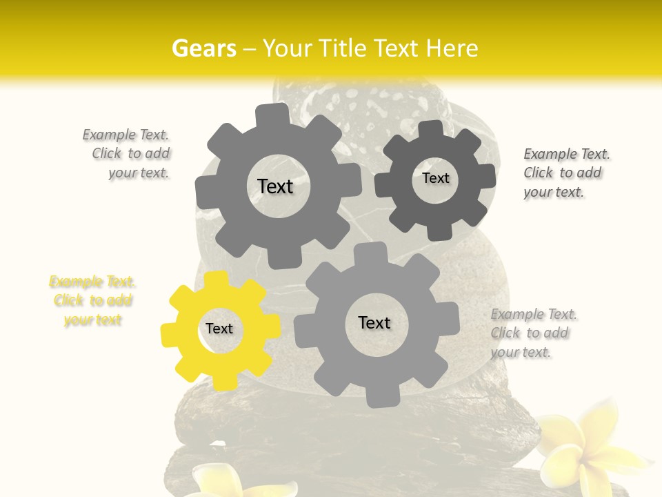 Nature Stone Plumeria PowerPoint Template