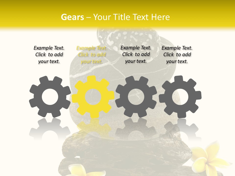 Nature Stone Plumeria PowerPoint Template