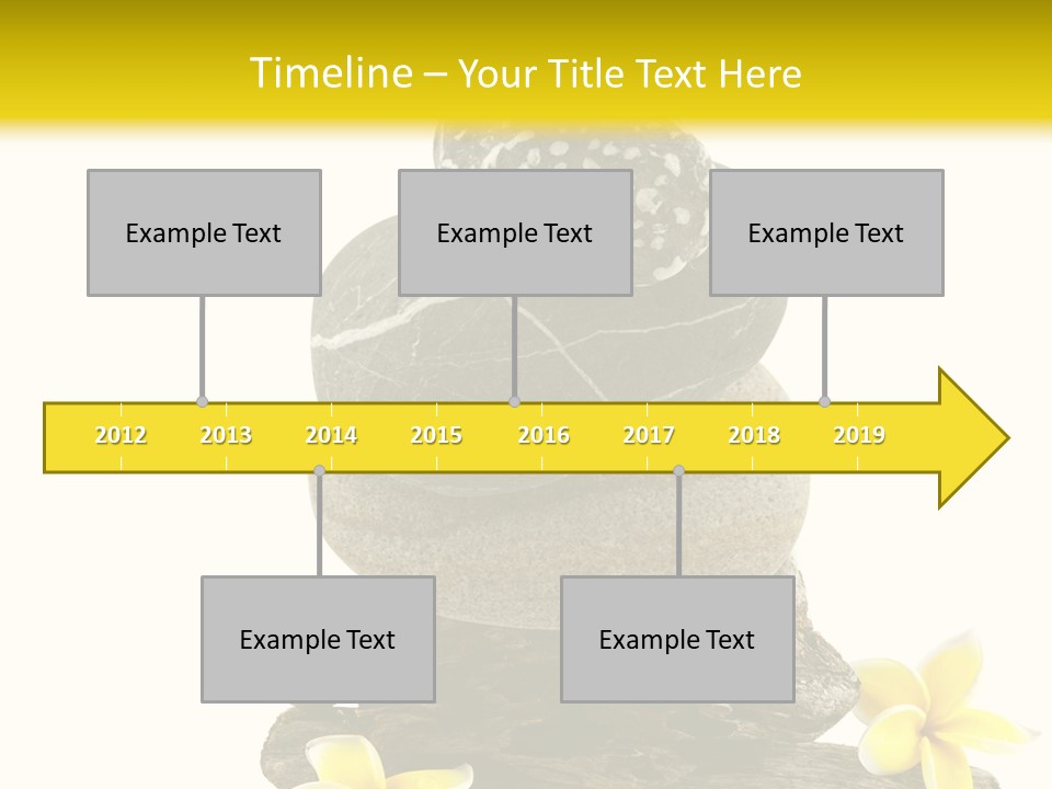 Nature Stone Plumeria PowerPoint Template