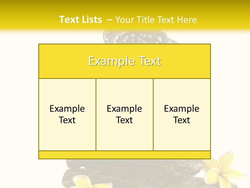 Nature Stone Plumeria PowerPoint Template