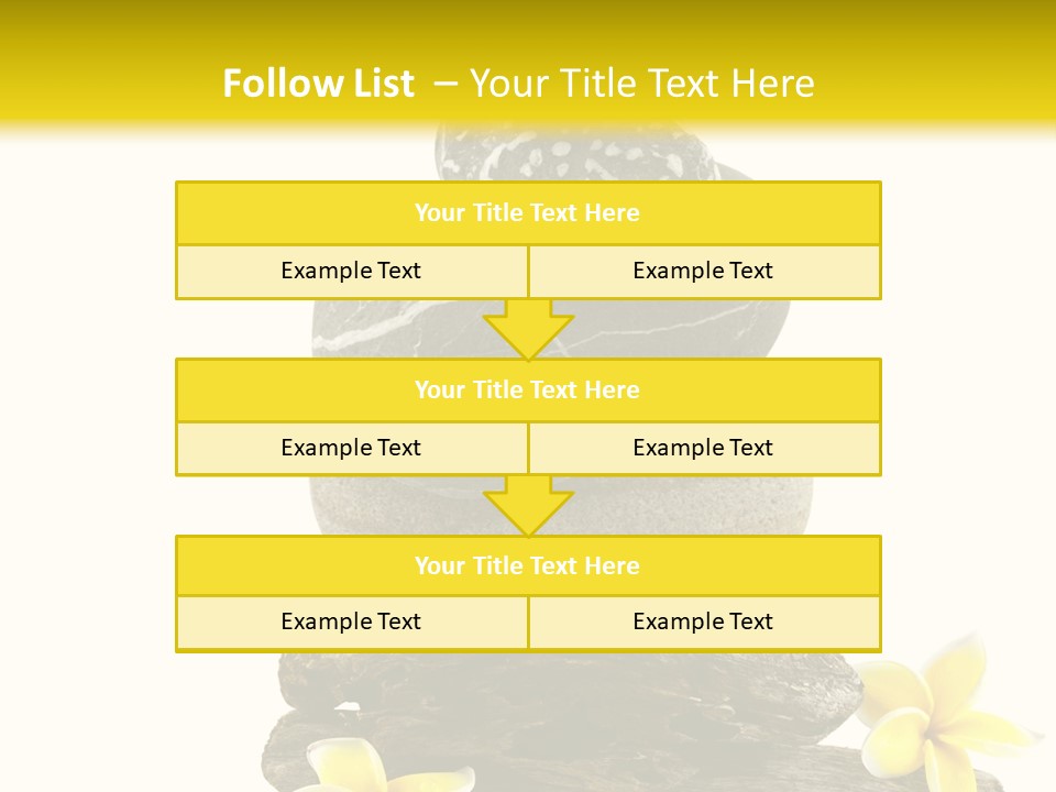 Nature Stone Plumeria PowerPoint Template