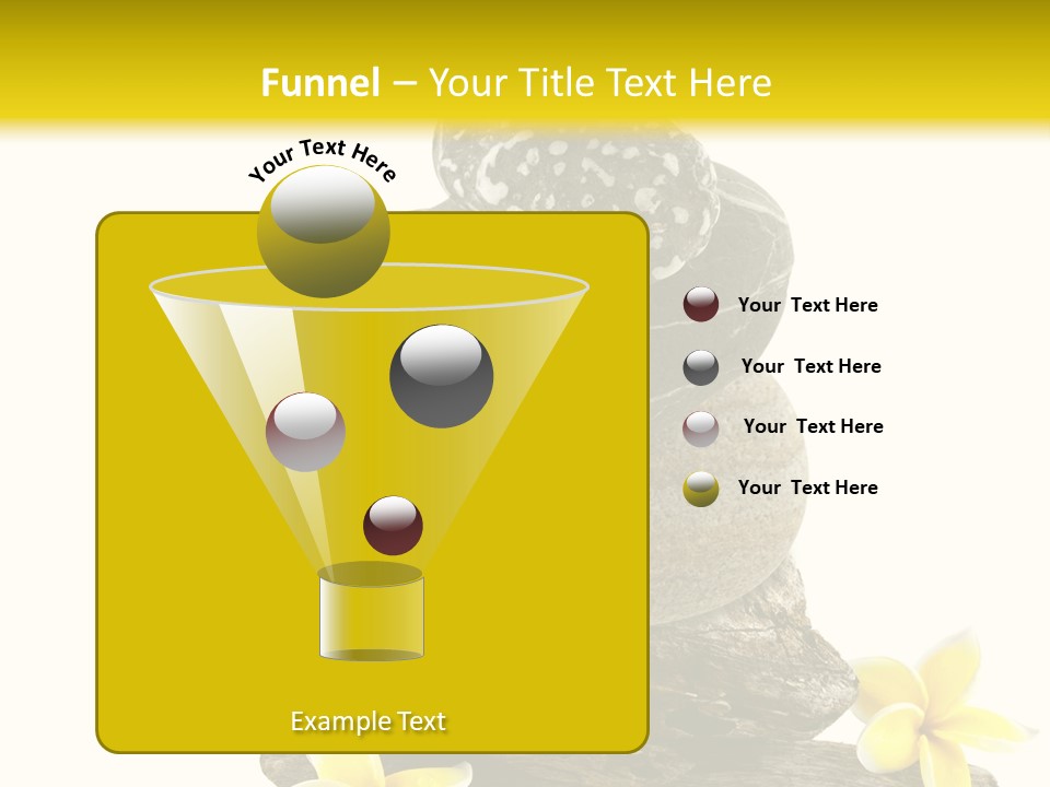 Nature Stone Plumeria PowerPoint Template