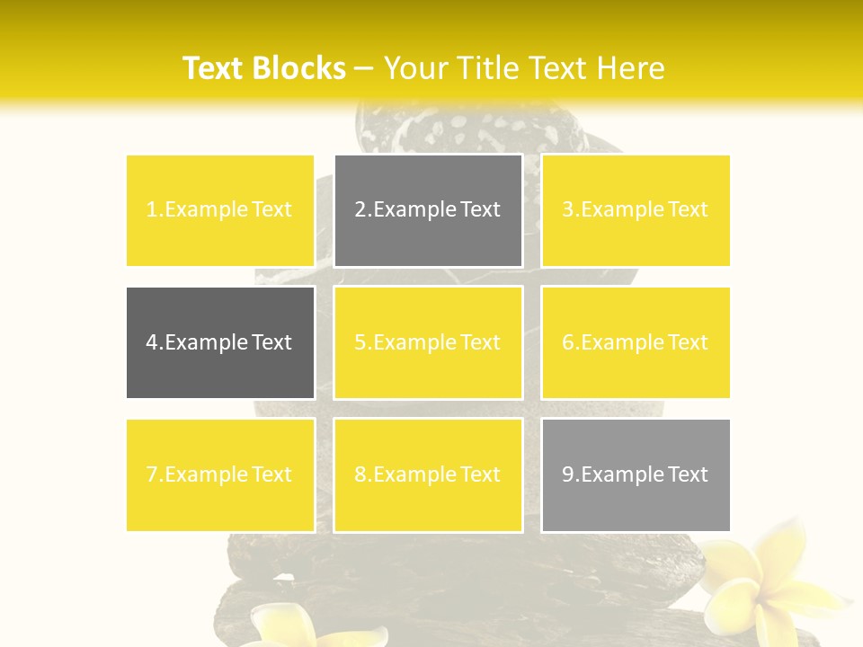 Nature Stone Plumeria PowerPoint Template