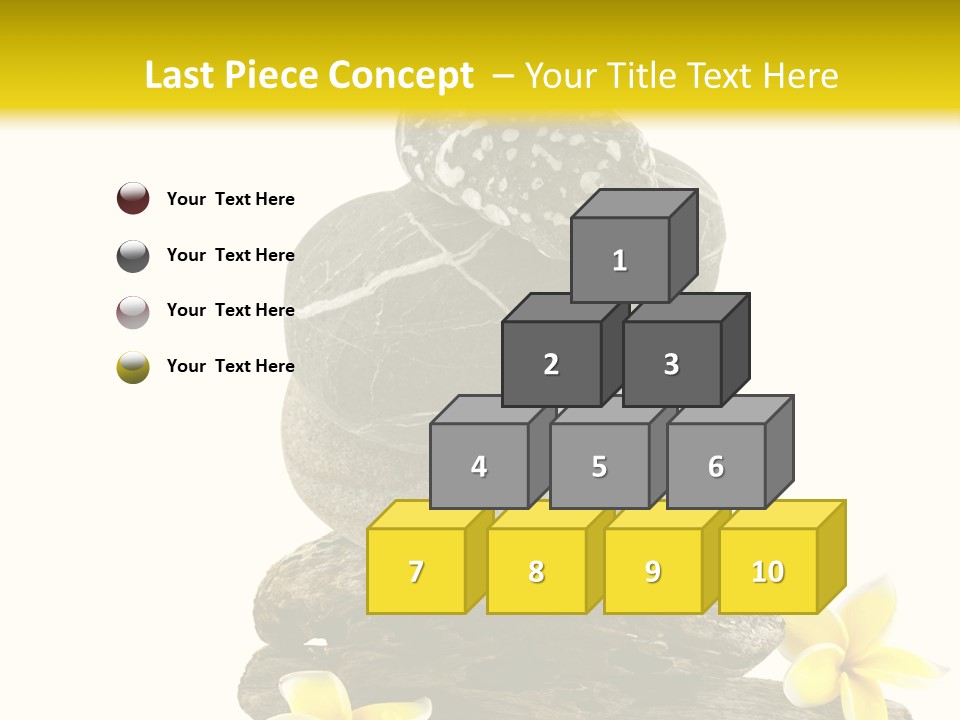Nature Stone Plumeria PowerPoint Template