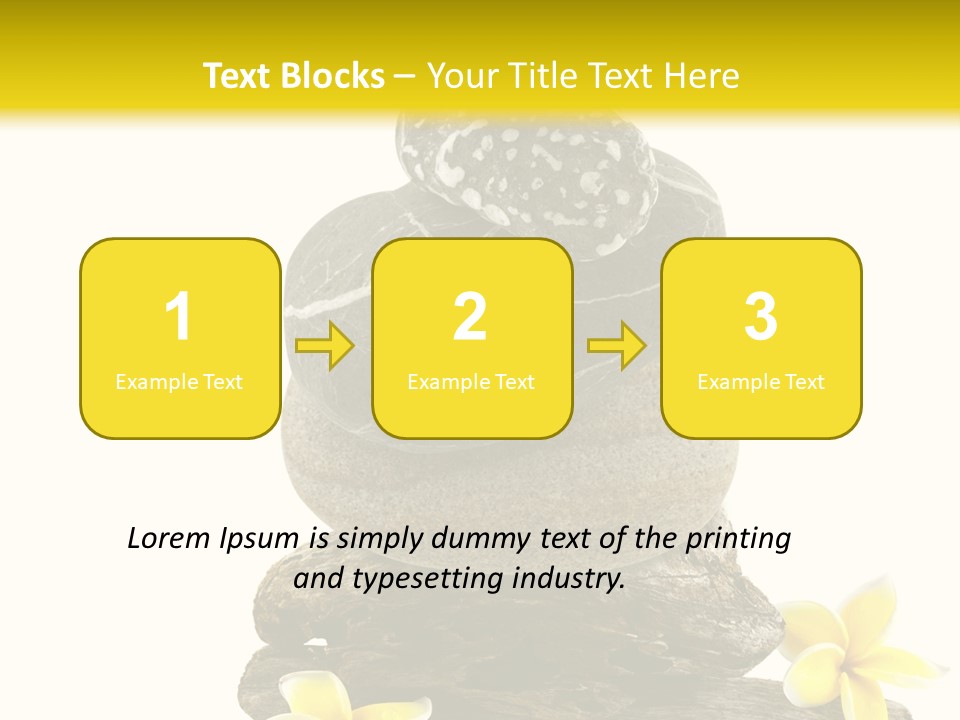 Nature Stone Plumeria PowerPoint Template