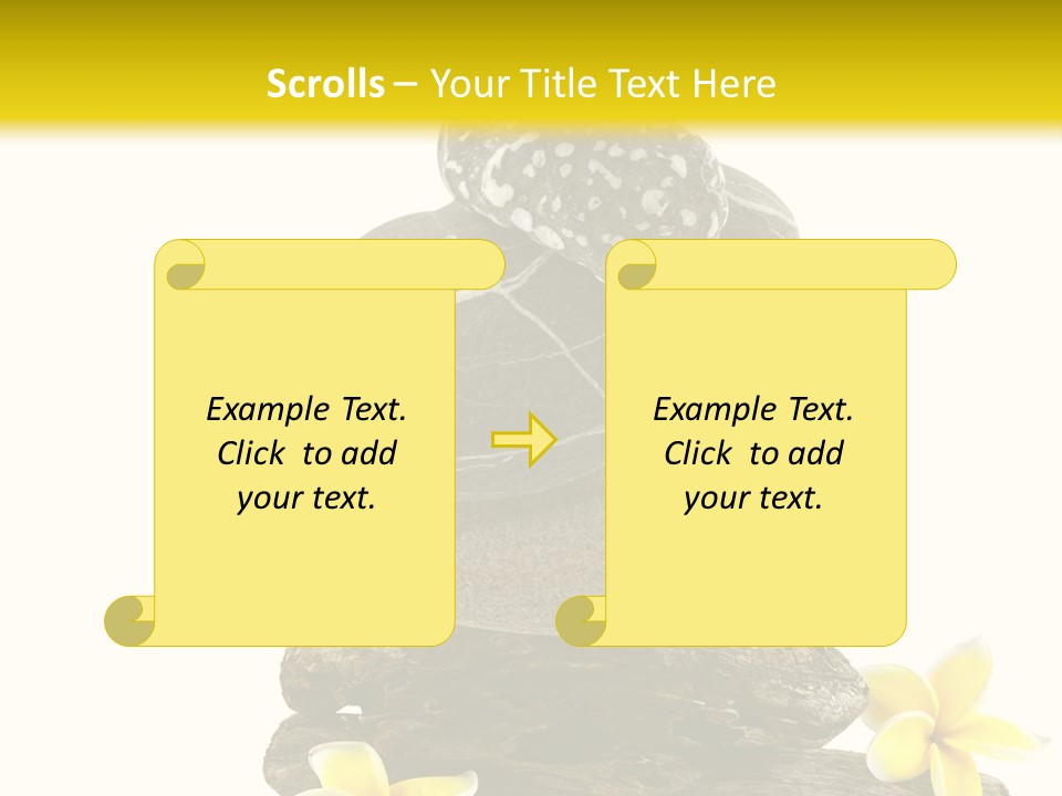Nature Stone Plumeria PowerPoint Template