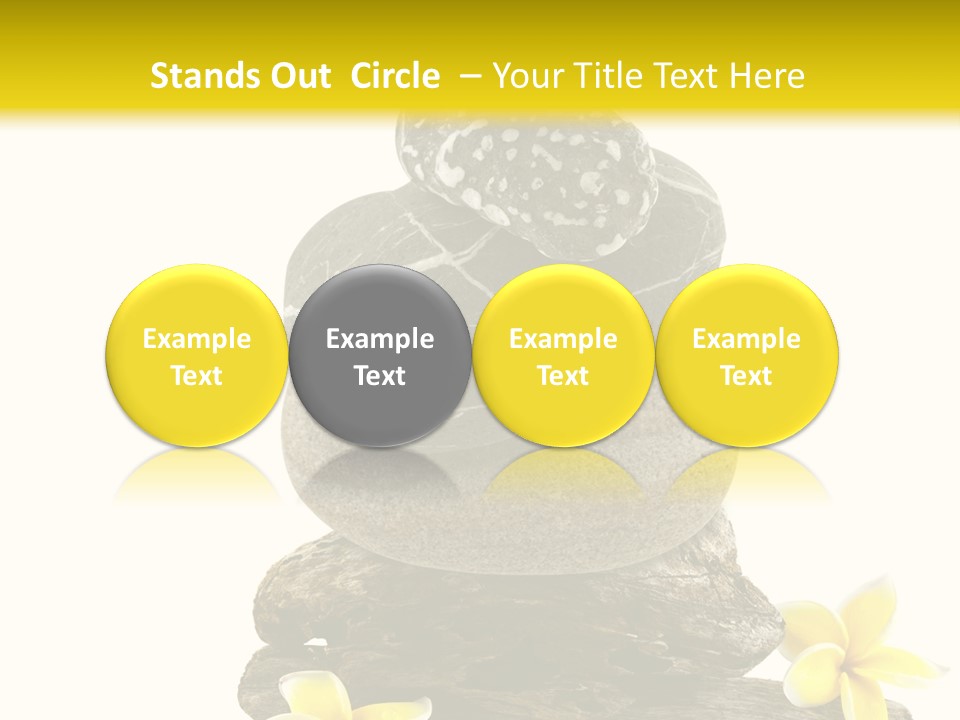 Nature Stone Plumeria PowerPoint Template