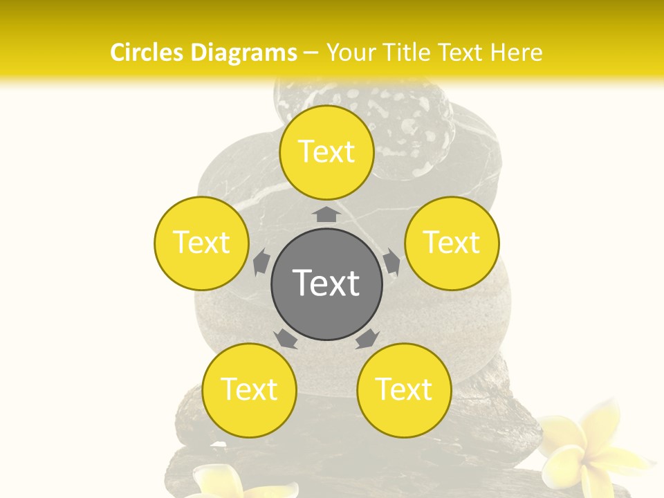 Nature Stone Plumeria PowerPoint Template