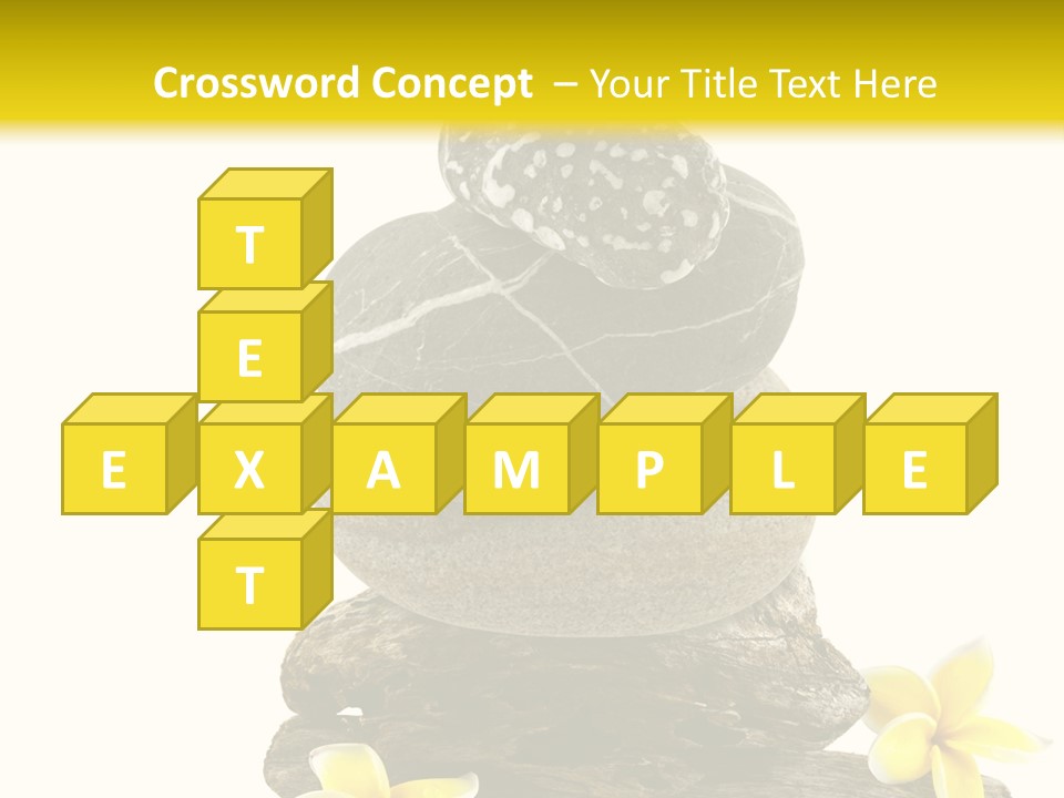 Nature Stone Plumeria PowerPoint Template