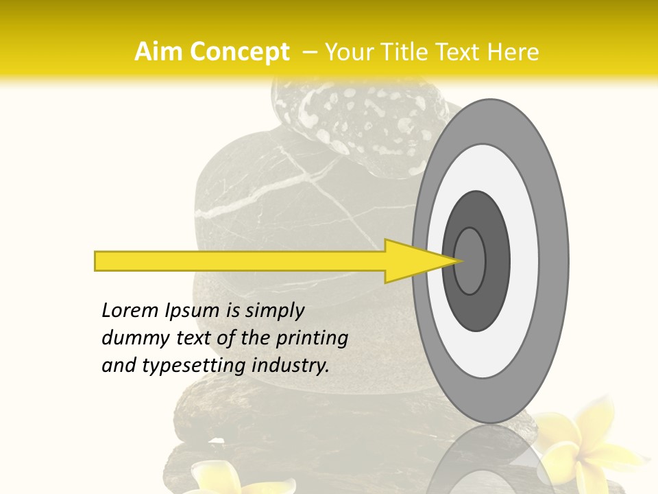 Nature Stone Plumeria PowerPoint Template