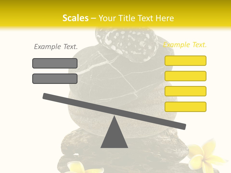 Nature Stone Plumeria PowerPoint Template