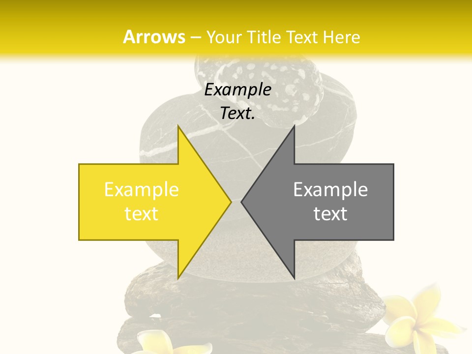 Nature Stone Plumeria PowerPoint Template