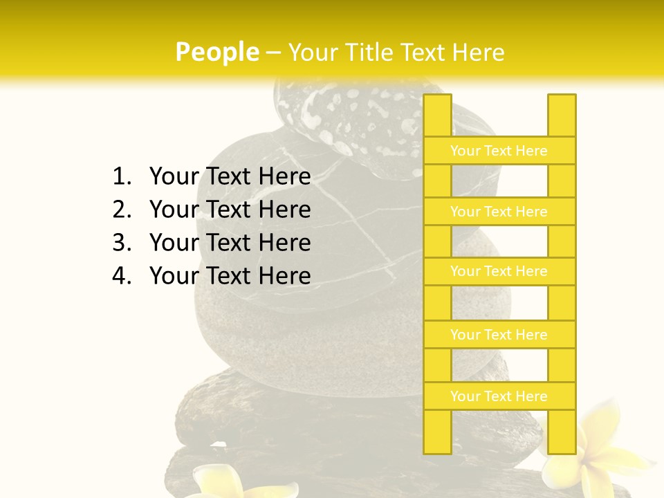 Nature Stone Plumeria PowerPoint Template