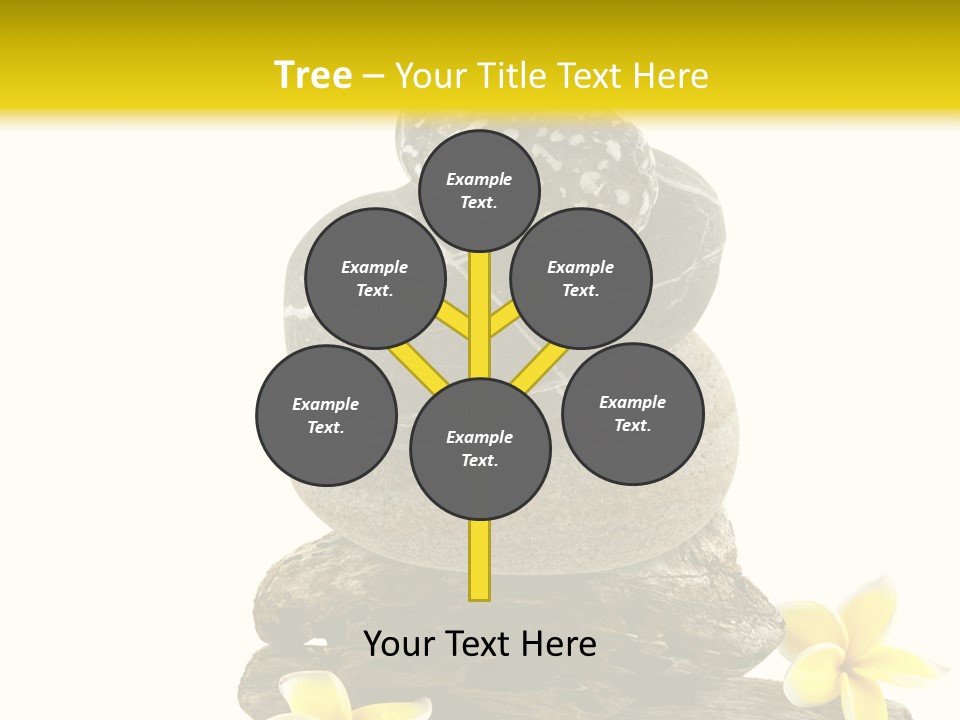 Nature Stone Plumeria PowerPoint Template