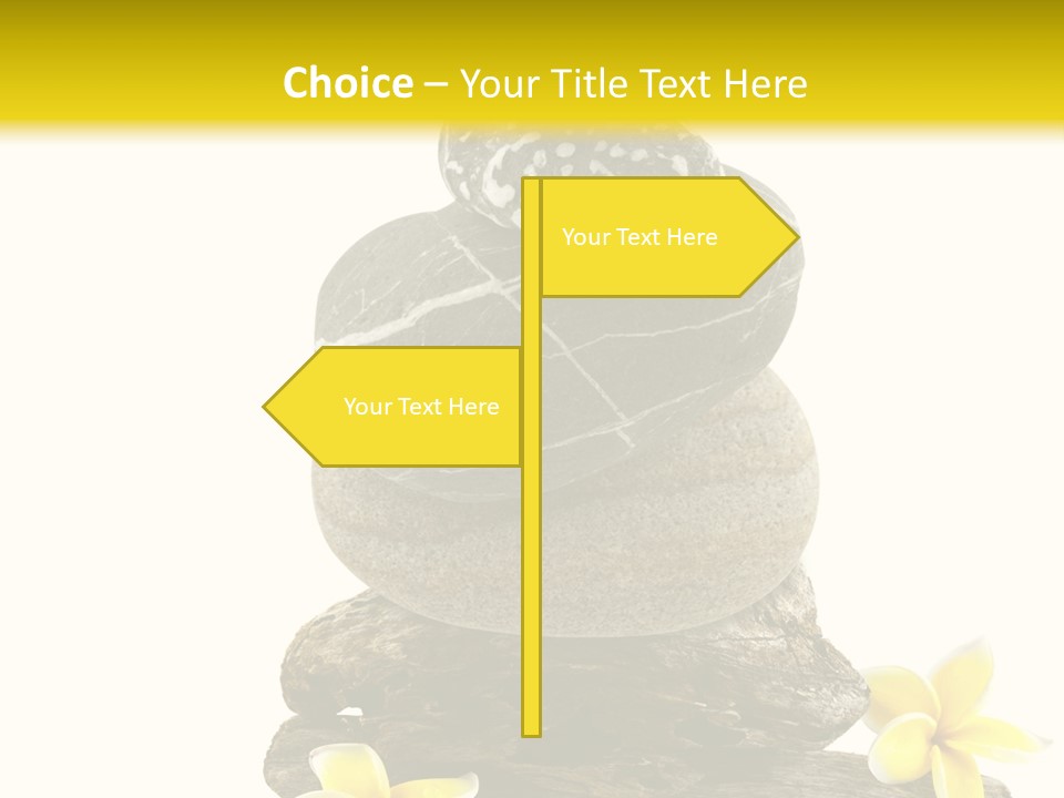 Nature Stone Plumeria PowerPoint Template
