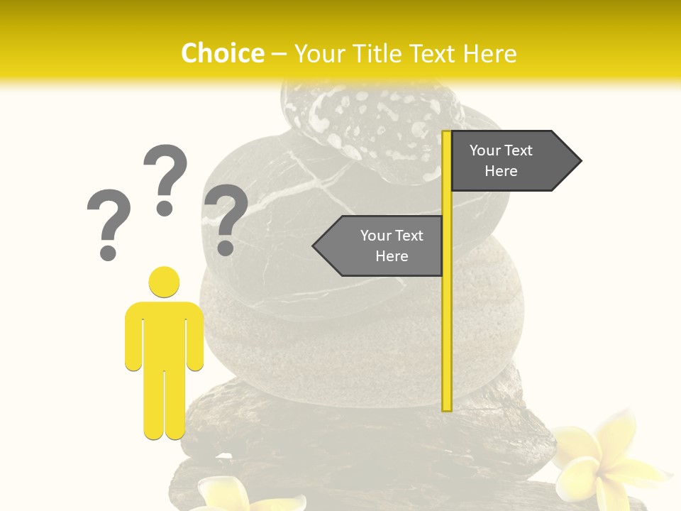 Nature Stone Plumeria PowerPoint Template