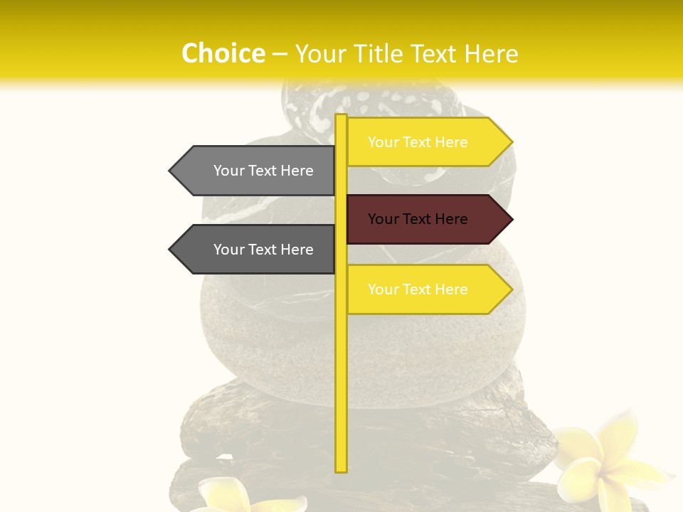 Nature Stone Plumeria PowerPoint Template
