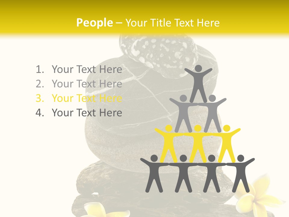 Nature Stone Plumeria PowerPoint Template