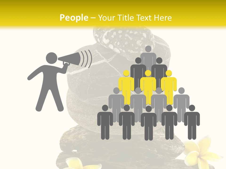 Nature Stone Plumeria PowerPoint Template