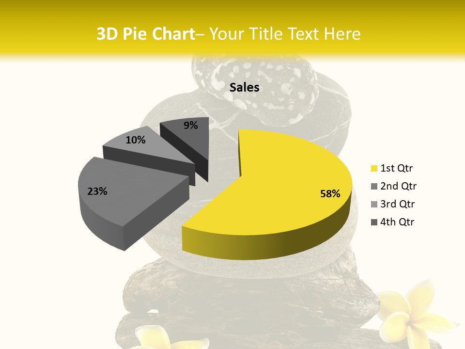 Nature Stone Plumeria PowerPoint Template