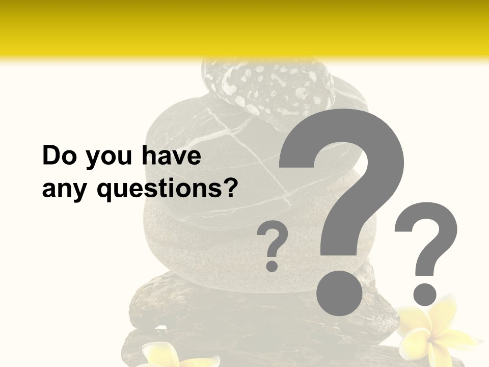 Nature Stone Plumeria PowerPoint Template