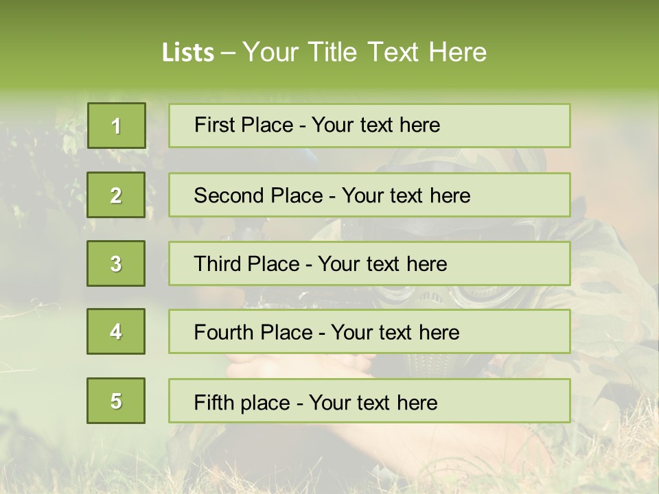 Paint Safety Weapon PowerPoint Template